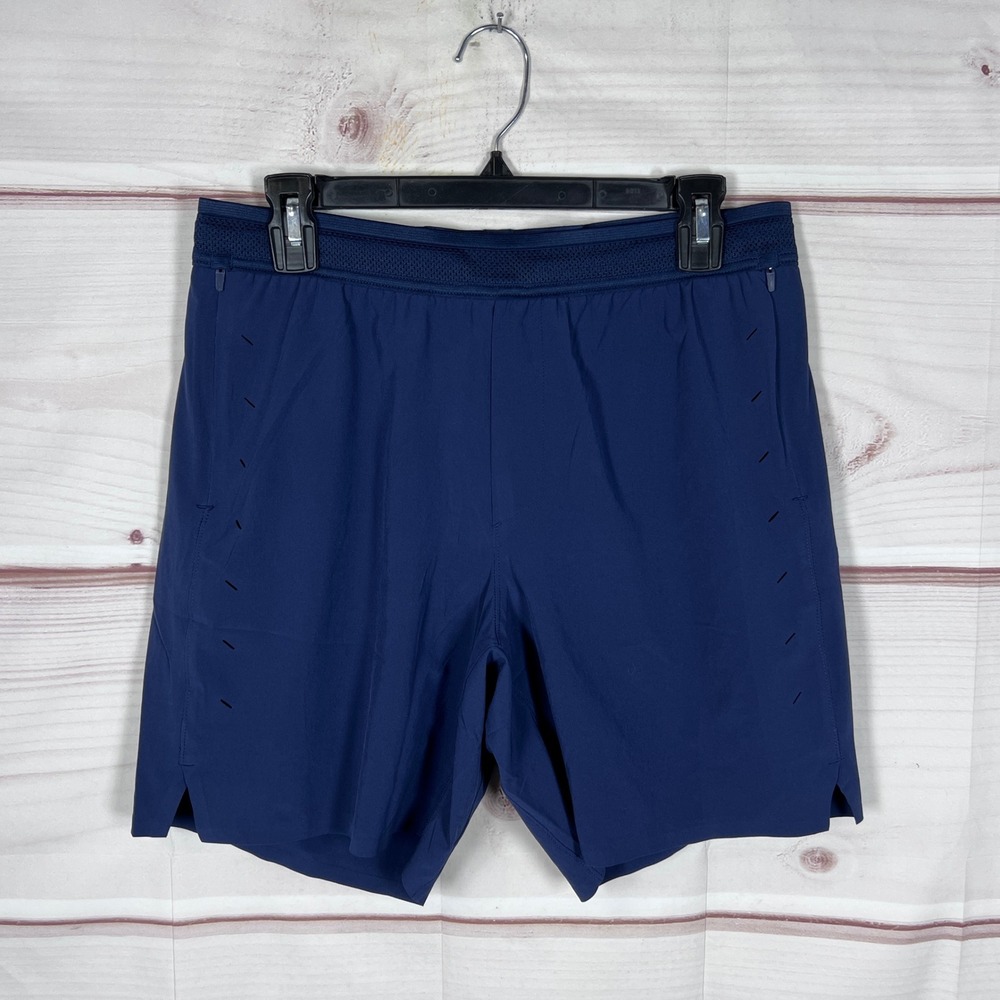 Ten Thousand Shorts Mens M Blue Tactical 7" Inseam Lined Activewear Training Gym